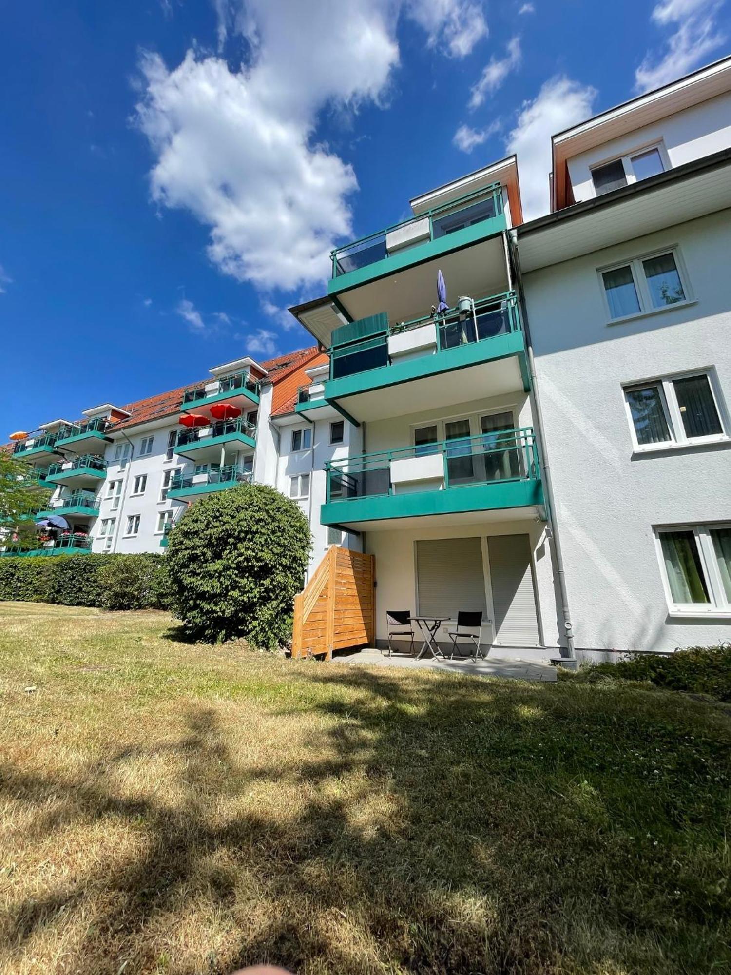 Traber Apartments Studio Kaffee Terrasse & Parken Leipzig Bagian luar foto